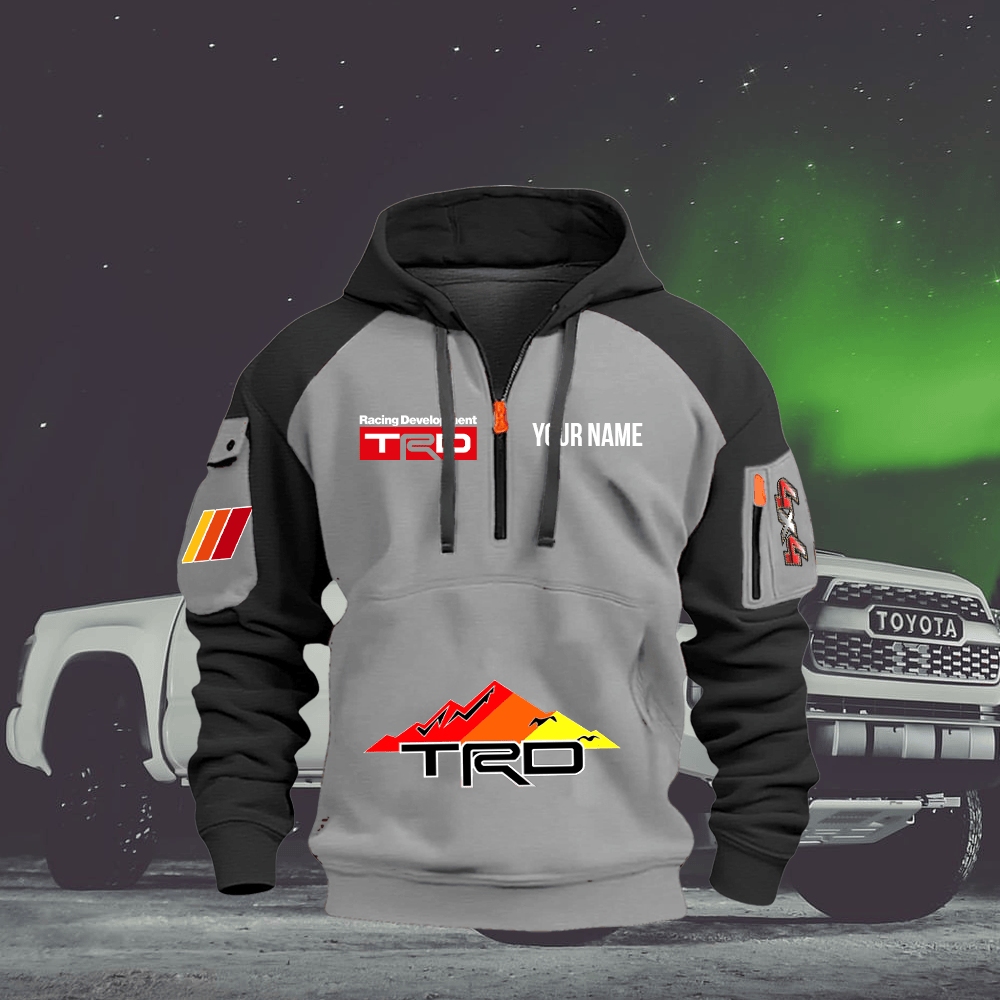 TY TRD Custom Name Quarter Zipper Hoodie