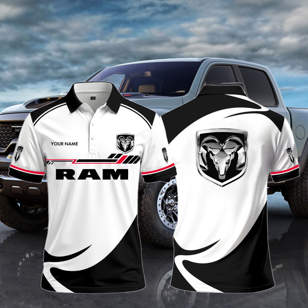 Ram Polo Shirt Custom Print Name