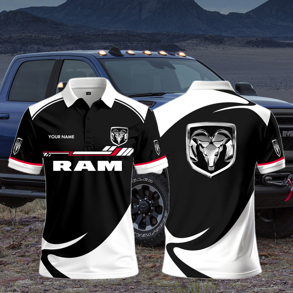 Ram Polo Shirt Custom Print Name